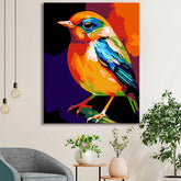 Nightingale Bird Painting by NumbersPicture for Adults